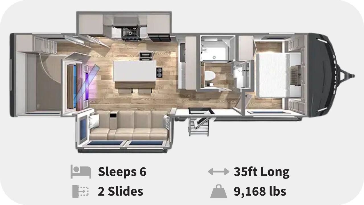 rvページ New 2024 Brinkley Model Z Air 295 Travel Trailer at Bish's